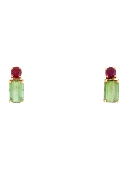 Earrings 18K Tourmaline Drop Earrings