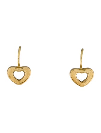 Earrings 18K heart Drop Earrings