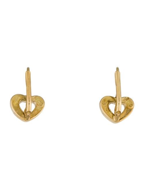 Earrings 18K heart Drop Earrings