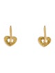 Earrings 18K heart Drop Earrings