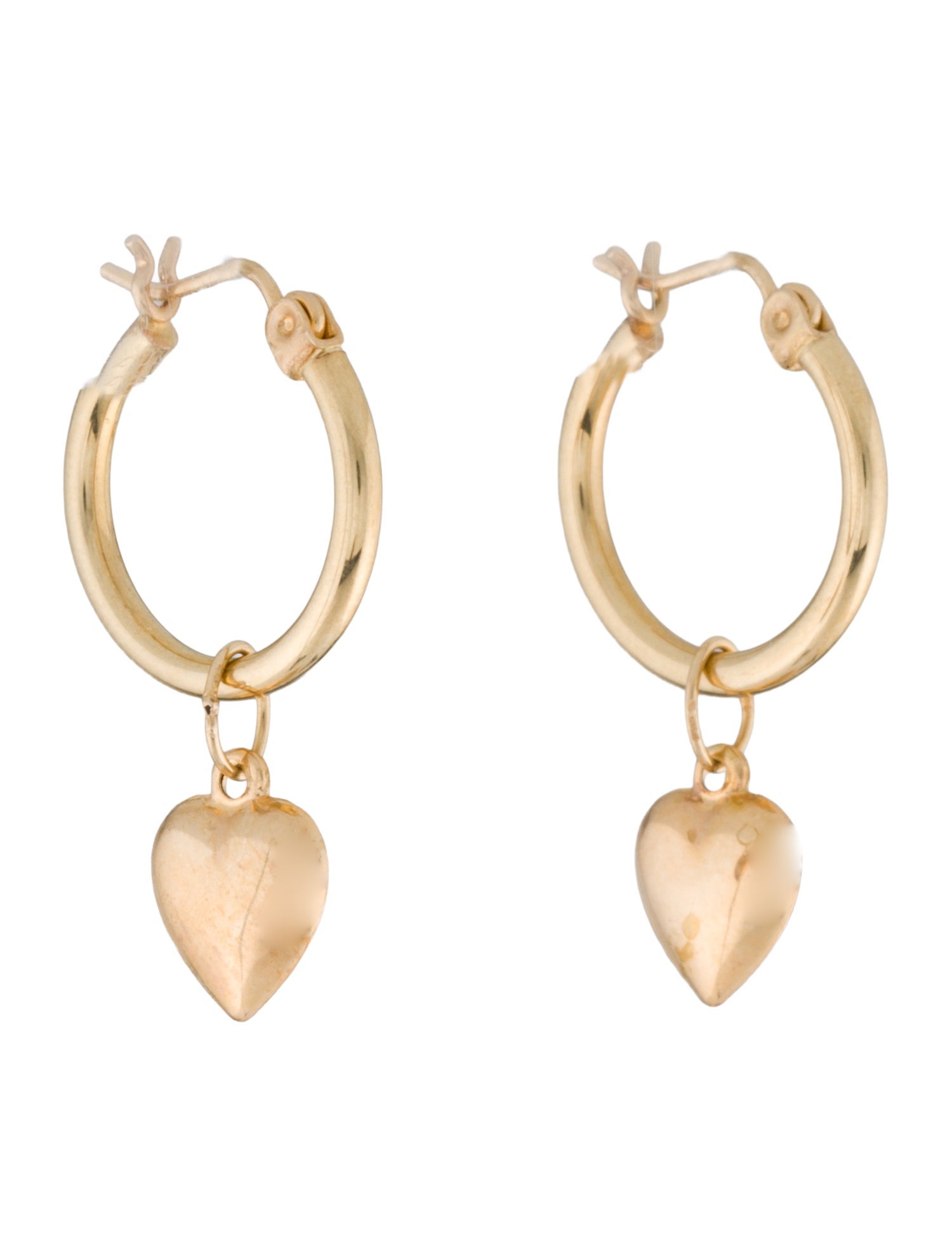 Earrings 14K Heart Drop