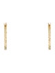 Earrings 10K Etched Hoop Earrings