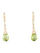 Earrings 14K Peridot Drop Earrings