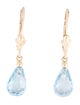 Earrings 14K Topaz Drop Earrings