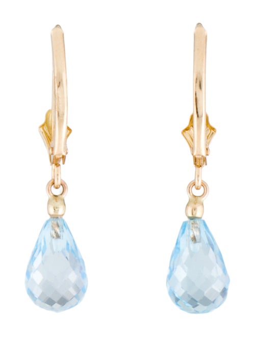 Earrings 14K Topaz Drop Earrings