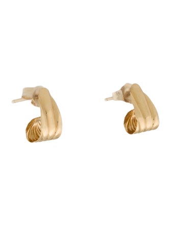 Earrings 14K Small Curl Earrings