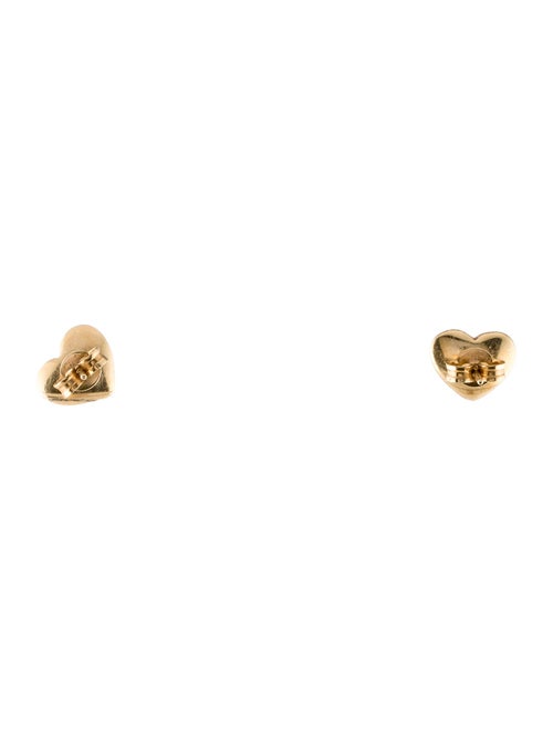 Earrings 14K Textured Heart Stud Earrings