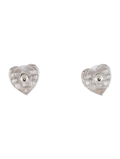 Earrings 18K Diamond Heart Stud Earrings