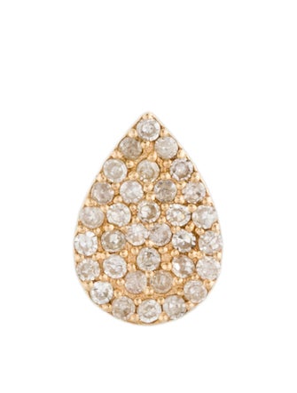 Earrings 14K Diamond Pear Single Stud Earring