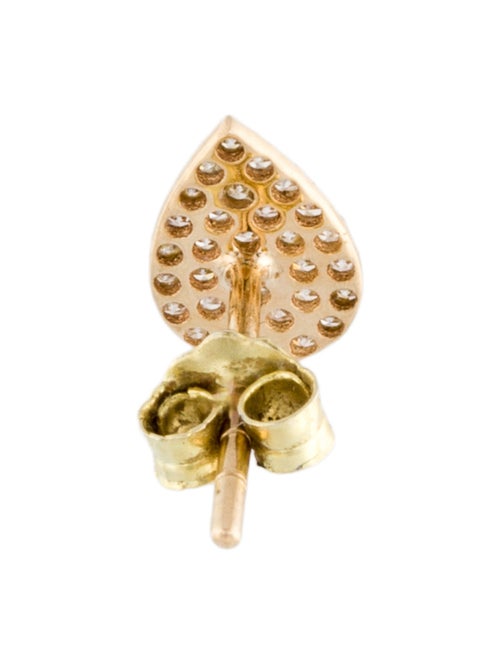 Earrings 14K Diamond Pear Single Stud Earring