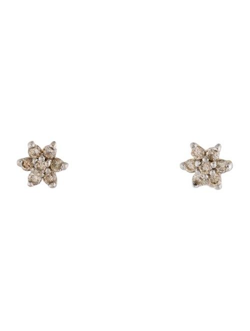 Earrings 14K Diamond Star Stud Earrings