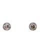 Earrings 18K Sapphire & Diamond Halo Stud Earrings