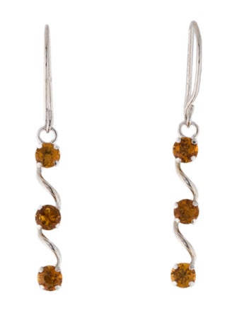 Earrings 10K Citrine Drop Earrings