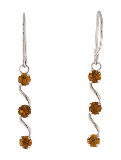Earrings 10K Citrine Drop Earrings