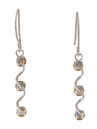Earrings 10K Citrine Drop Earrings