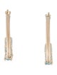 Earrings 10K 1.56ctw Topaz Hoop Earrings