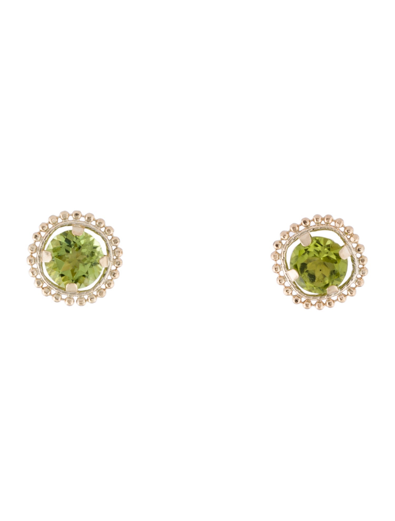 Earrings 10K Peridot Stud
