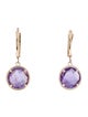 Earrings 10K Amethyst Drop Earrings