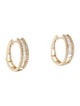 Earrings 14K Diamond Hoop Earrings