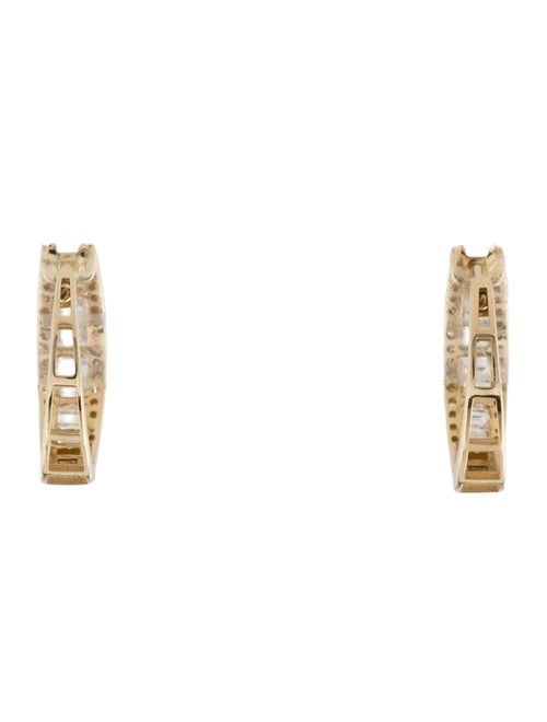 Earrings 14K Diamond Hoop Earrings