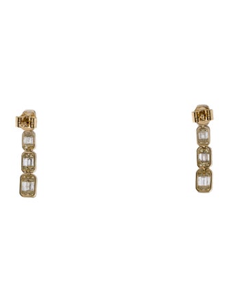 Earrings 14K Diamond Drop Earrings
