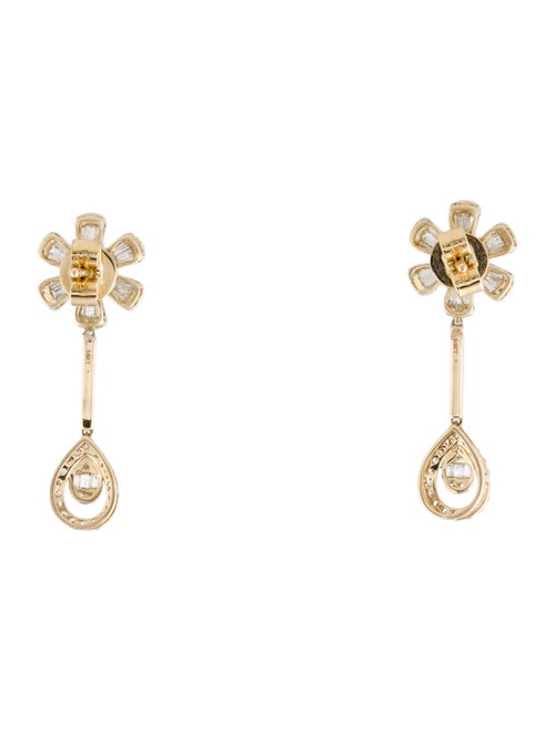 Earrings 14K Diamond Drop Earrings