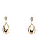 Earrings 14K Diamond Teardrop Drop Earrings