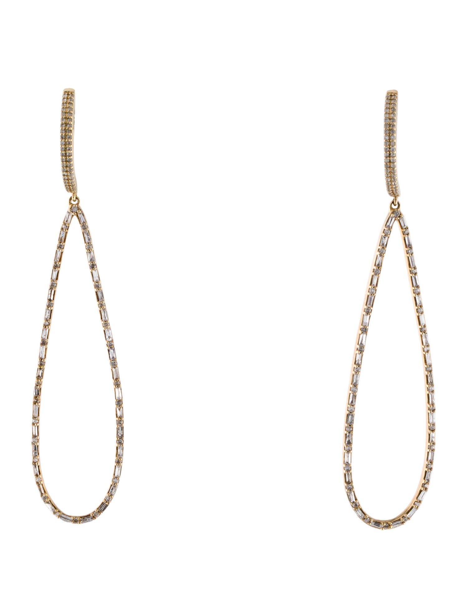 Earrings 14K Diamond Drop