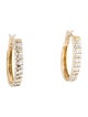 Earrings 10K Diamond Hoop Earrings