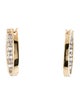Earrings 10K Diamond Hoop Earrings