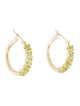 Earrings 14K 1.70ctw Peridot Hopp Earrings