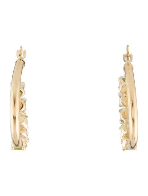 Earrings 14K 1.70ctw Peridot Hopp Earrings