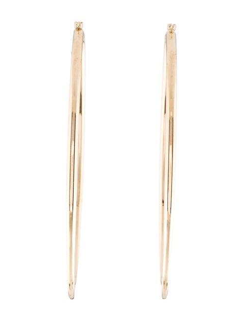 Earrings 14K Big Oval Hoop Earrings