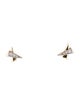 Earrings 14K Diamond X Stud Earrings