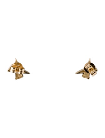 Earrings 14K Diamond X Stud Earrings