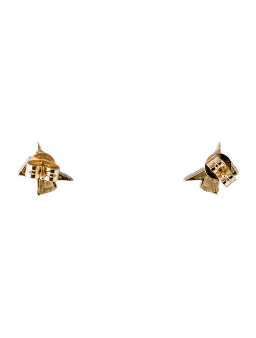 Earrings 14K Diamond X Stud Earrings