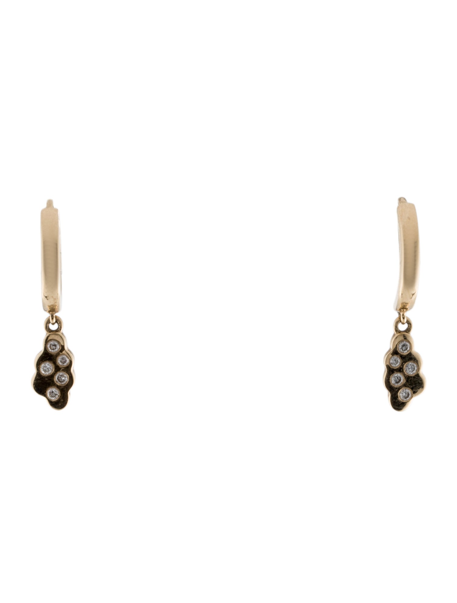 Earrings 14K Diamond Drop