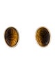 Earrings 14K Tigers Eye Quartz Stud Earrings
