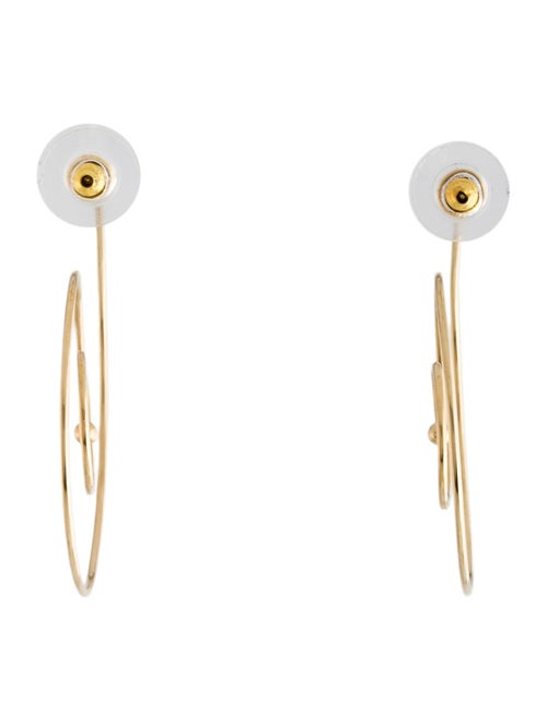 Earrings 14K Spiral Hoop Earrings