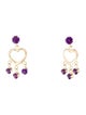 Earrings 14K Amethyst Drop Earrings