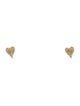 Earrings 14K Diamond Heart Stud Earrings