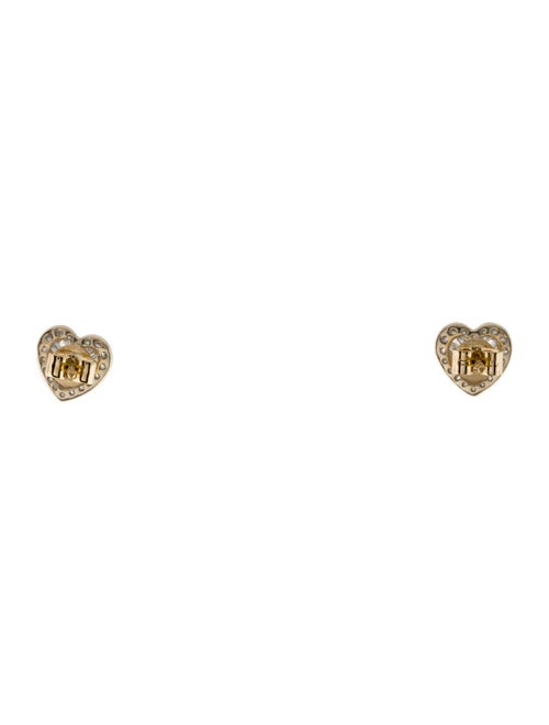 Earrings 14K Diamond Cluster Heart Stud Earrings