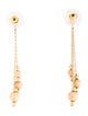 Earrings 14K Textured Bead Drop Earrings