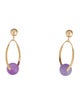Earrings 14K Dyed Jadeite Drop Earrings