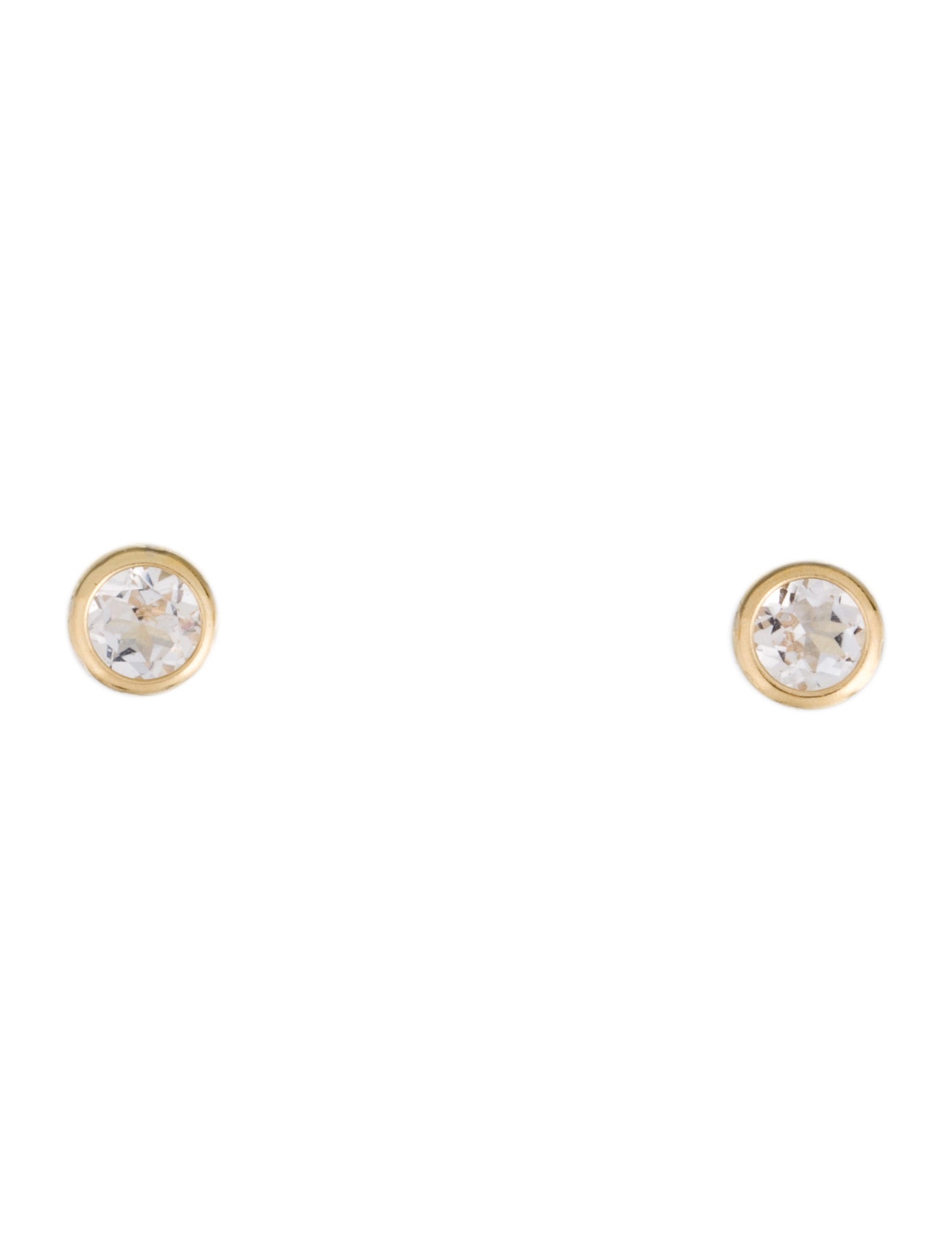 Earrings 14K Morganite Stud