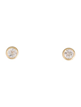 Earrings  14K Morganite Stud Earrings