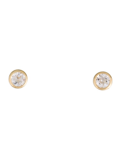 Earrings 14K Morganite Stud Earrings