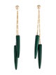 Earrings 14K Malachite Drop Earrings