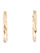 Earrings 18K Textured Hoop Earrings