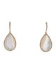 Earrings 14K Mother of Pearl & Diamond Drop Earrings